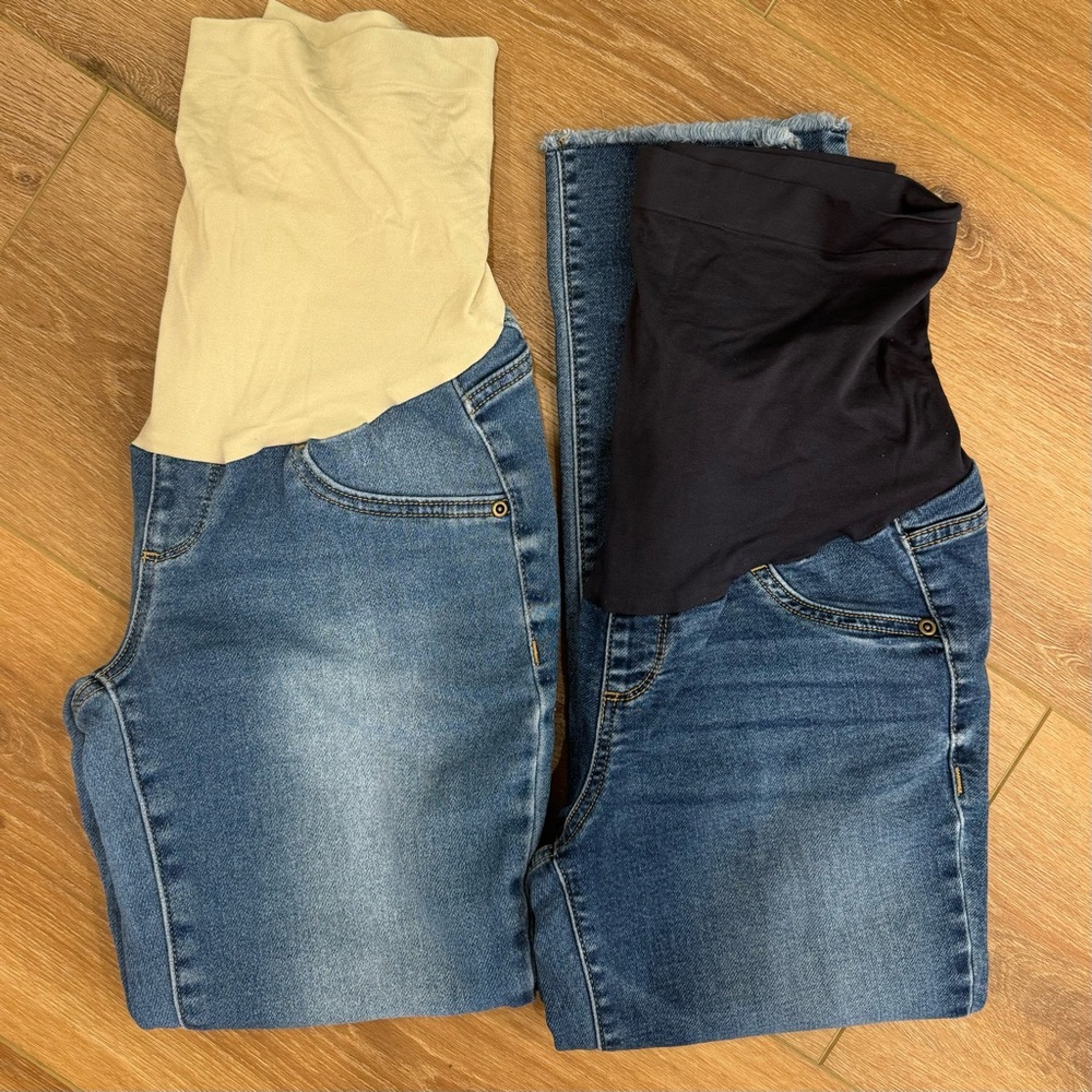 Bundle of 2 A Glow Maternity Jeans Size 4